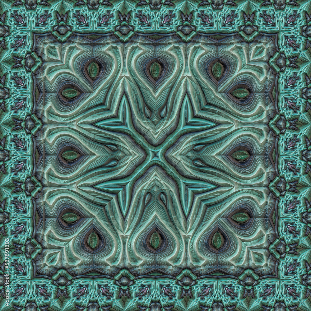 3d effect - abstract kaleIdoscopic geometric fractal pattern 3d effect - abstract kaleIdoscopic geometric fractal pattern