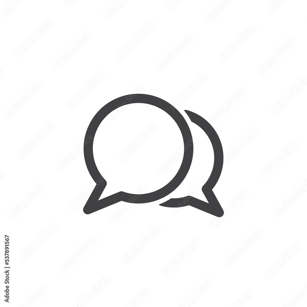 Bubble chat icon Bubble chat icon
