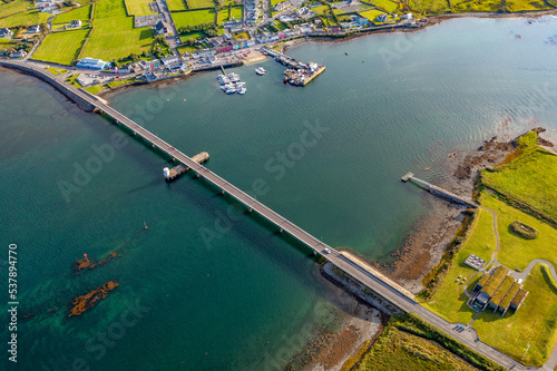 Valentia Island in Ireland Aerial View with Drone | Traumhafte Landschaften auf Valentia Island photo
