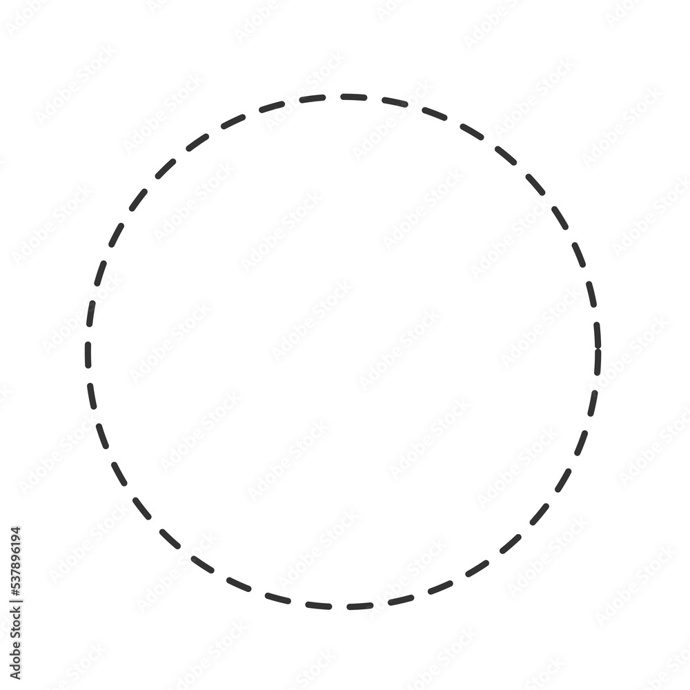 Scissor and coupon, cut template and dashed line Scissor and coupon, cut template and dashed line