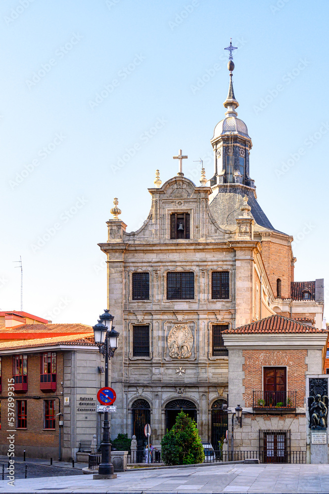 Naklejka premium Colonial Cathedral Church of the Armed Forces in Madrid, Spain