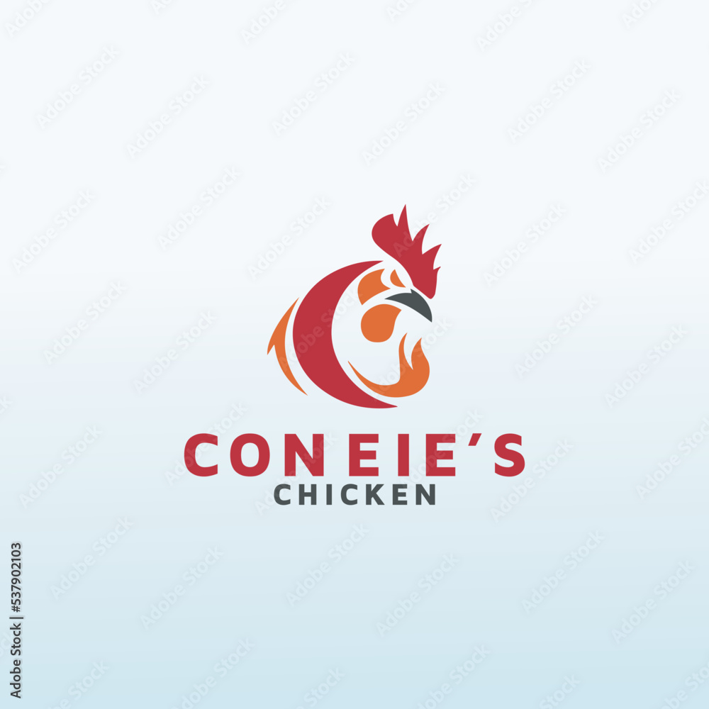 Chicken Restaurant vector logo design Chicken Restaurant vector logo design