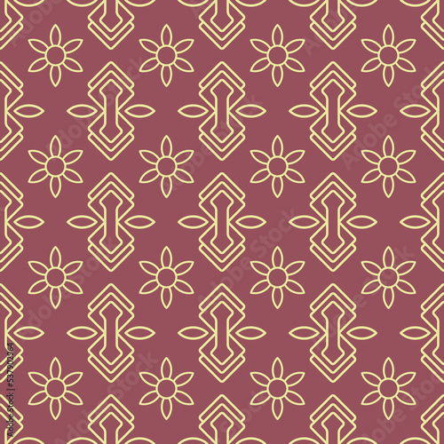 Seamless pattern geometric style, ornamental vector patterns. Best print textile and backgrounds.