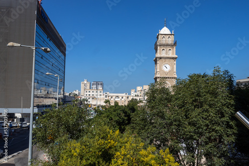 HAIFA, ISRAEL - JULY 21, 2022: Al-Jarina Mosque (Al-Masjid Al-Kabir) was built in the late 18th century, during the Ottoman era. photo