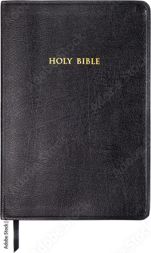Holy Bible book on a white background