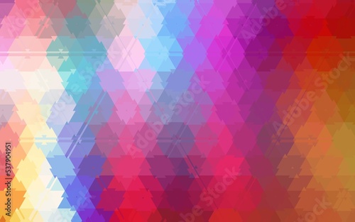 Colorful abstract geometric mosaic triangles illustration background. Colorful mosaic triangle effect pattern. Background design of presentation, backdrop, poster, flyer, book cover, card, etc.