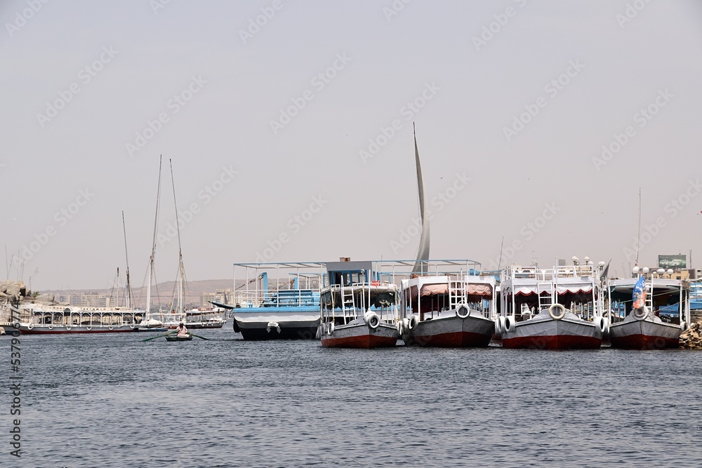 Fototapeta premium Rzeka Nil piękne widoki ,Egipt