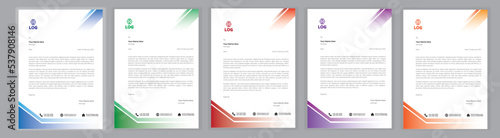Professional Letterhead Template Set corporate modern letterhead design template with creative modern letter head design template for your project. letterhead, letter head, Business letterhead design	