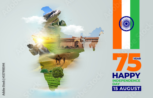 India Map. India Monuments. 
Karachi, sindh Pakistan. 06-12-2022
Environment. 3d illustration with isolated background.