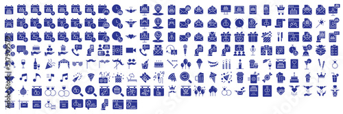 
Collection of icons related to Party and wedding celebration, including icons like Cake, Event, Calendar, Birthday and more. vector illustrations, Pixel Perfect
