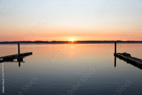 Esposende Pôr de sol reflexo mar fantástico  Capela photo