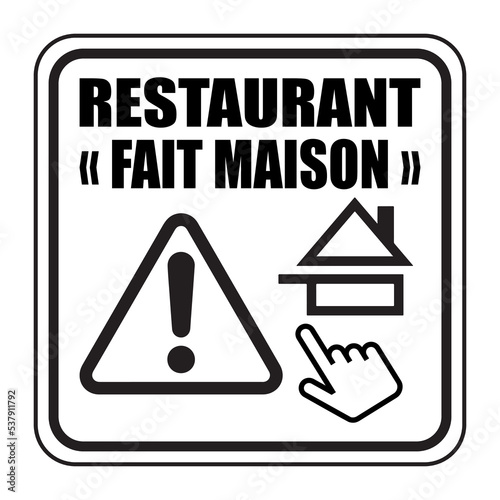 Logo restaurant fait maison.