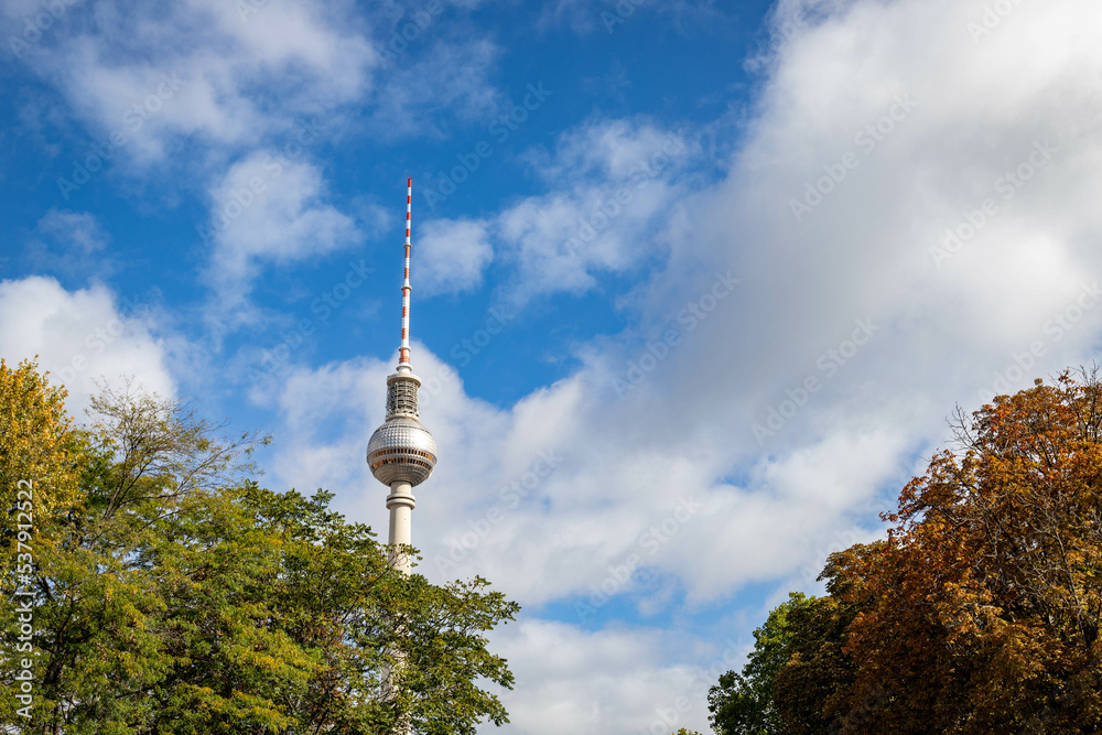 Obraz premium Fernsehturm, Berlin