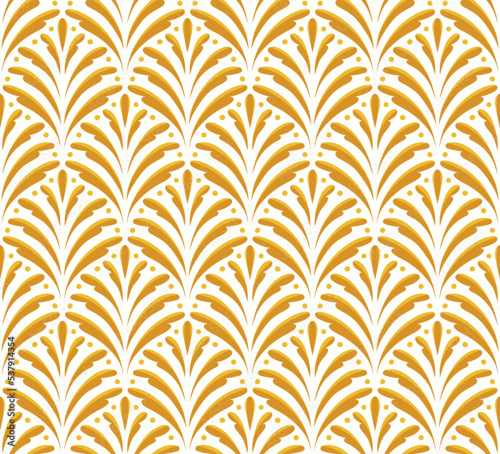 Modern floral art deco pattern. Seamless abstract botanic background. Vector illustration. Modern floral art deco pattern. Seamless abstract botanic background. Vector illustration.