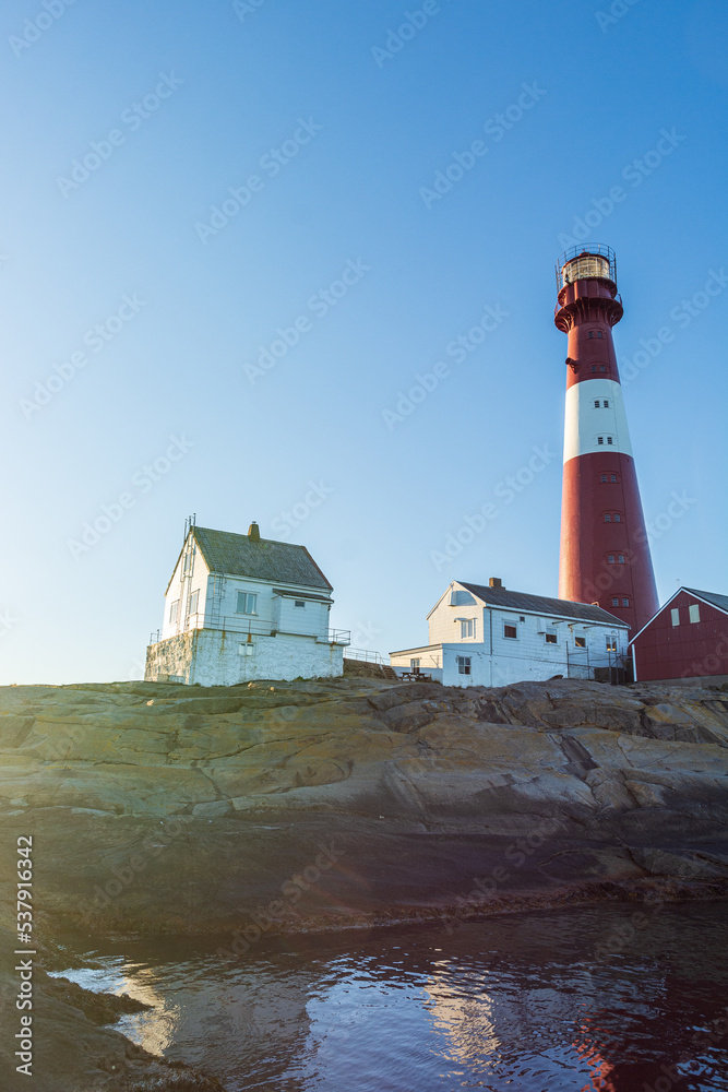 Færder lighthouse on the coast of Norway