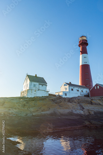 Færder lighthouse on the coast of Norway photo