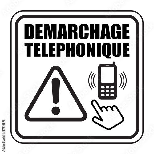 Logo démarchage téléphonique.