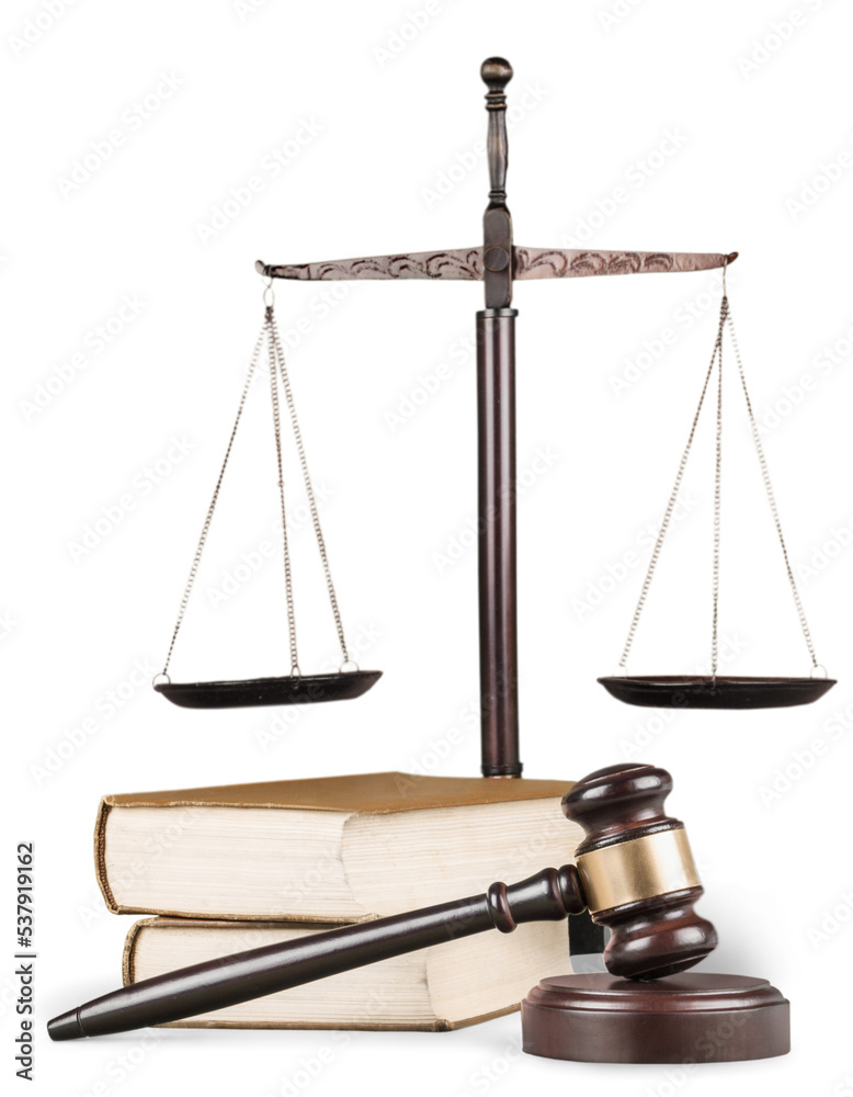 Justice Scales and books and wooden gavel on table. Justice concept Justice Scales and books and wooden gavel on table. Justice concept