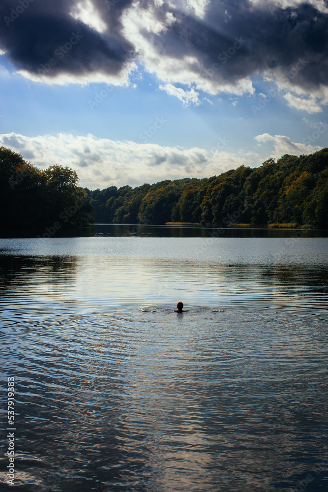 Schwimmen im See Schwimmen im See