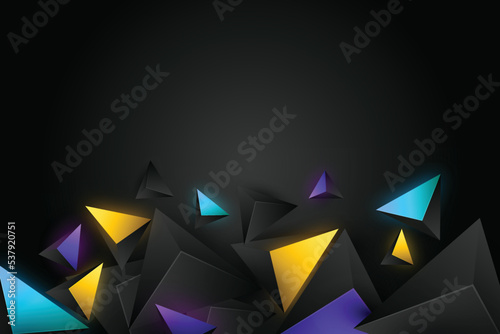 realistic polygonal background vector design illustration