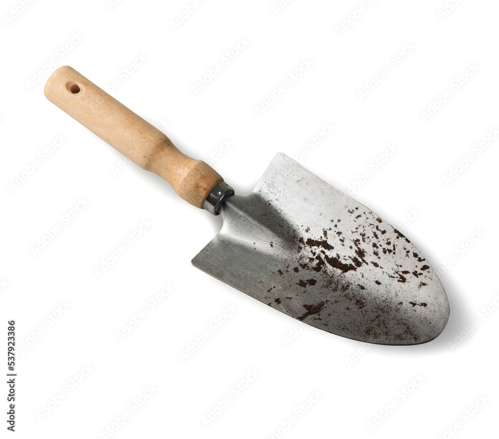 Shovel for gardening  isolated on white