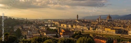 Panorama of Florence, Italy photo