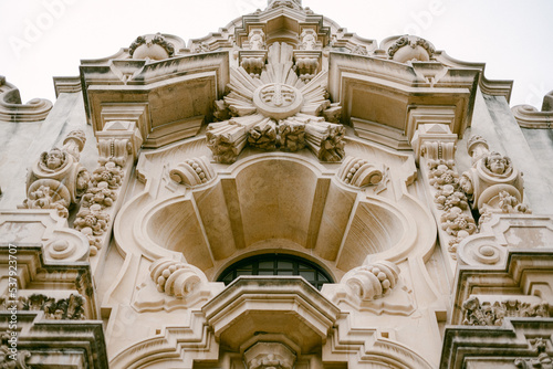 details of building at Balboa Park San Diego