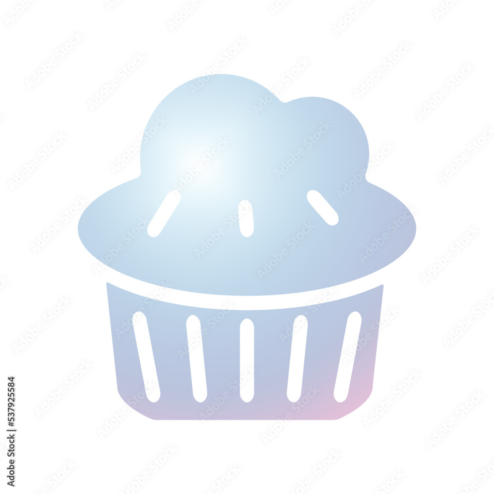 Caupcake icon 3d design template Caupcake icon 3d design template