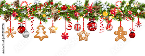 Top border with gingerbread