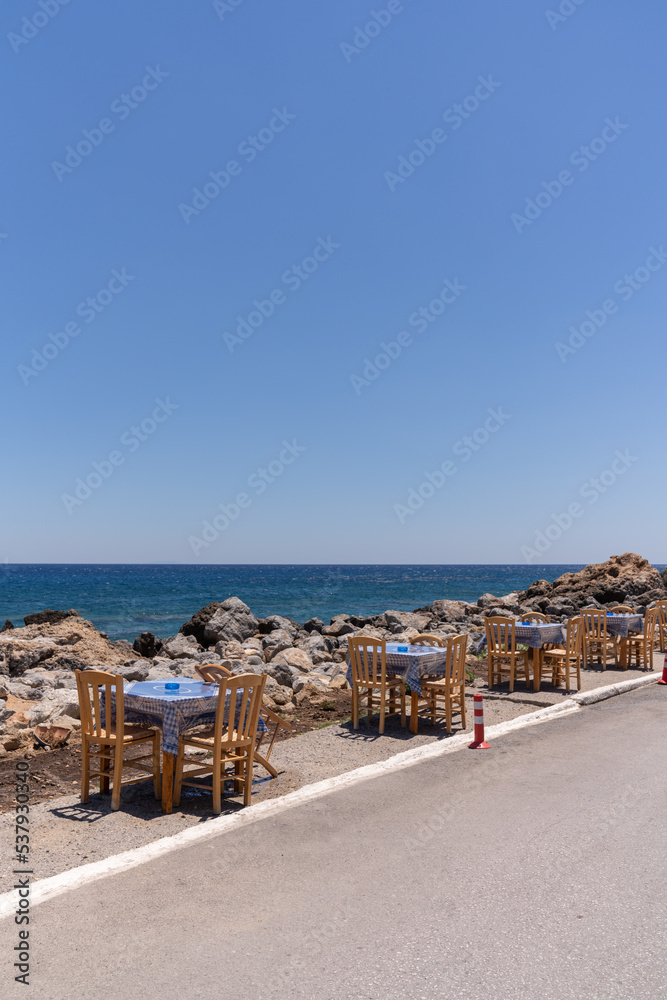 Restaurant Terrace With Sea View
