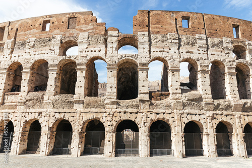 Symmetrical view of the colosseum photo