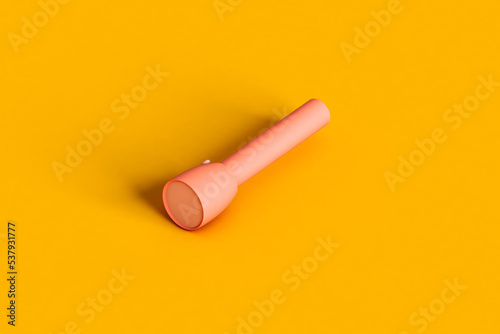 a pink torch. search concept photo