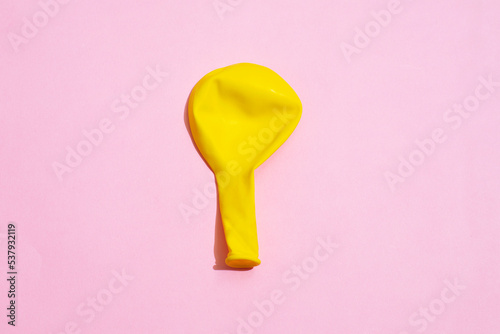 Yellow balloon photo