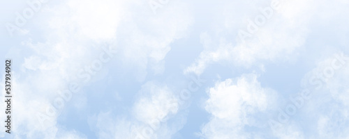 Calm blue cloudy sky background