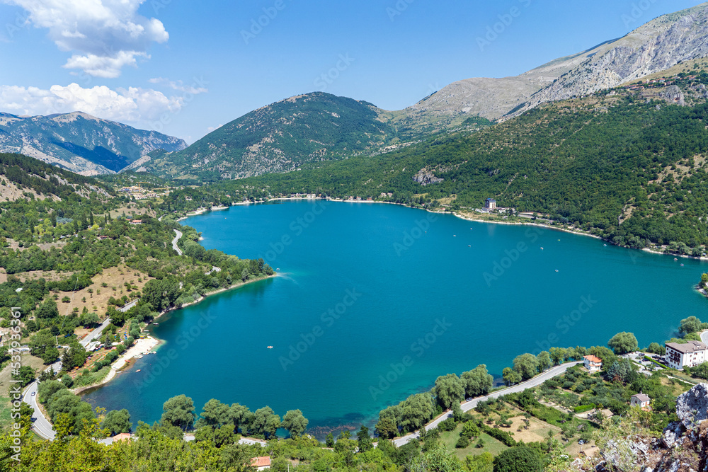 Heart Shaped Lake in Central Italy Heart Shaped Lake in Central Italy