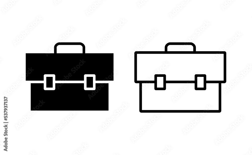 Briefcase icon vector for web and mobile app. suitcase sign and symbol. luggage symbol. Briefcase icon vector for web and mobile app. suitcase sign and symbol. luggage symbol.