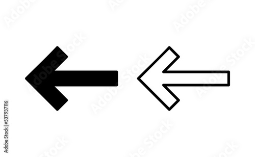 Arrow icon vector for web and mobile app. Arrow sign and symbol for web design.