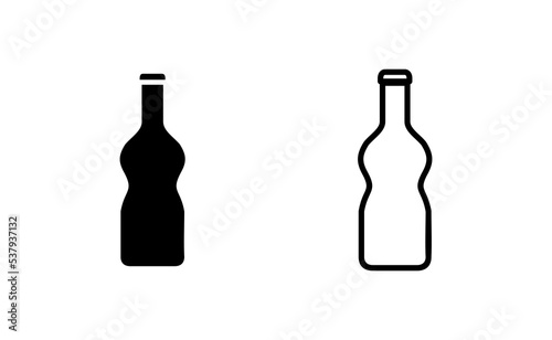 Bottle icon vector for web and mobile app. bottle sign and symbol