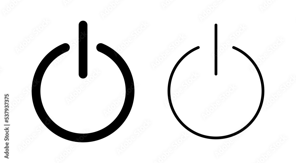 Power icon vector for web and mobile app. Power Switch sign and symbol. Electric power