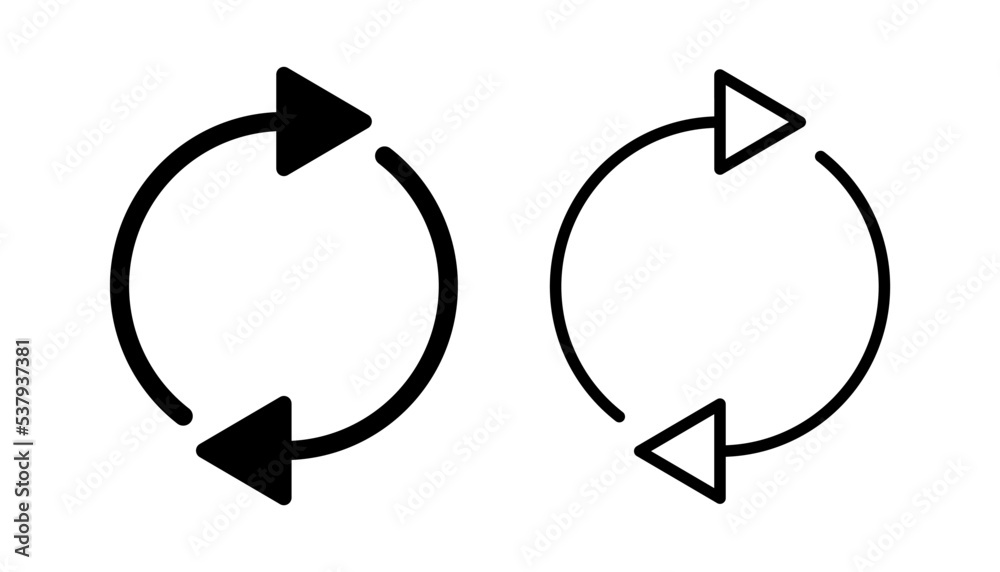 Refresh icon vector for web and mobile app. Reload sign and symbol. Update icon. Refresh icon vector for web and mobile app. Reload sign and symbol. Update icon.
