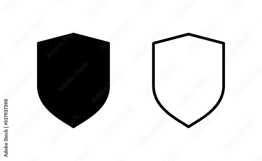 Shield icon vector for web and mobile app. Protection icon. Security sign and symbol Shield icon vector for web and mobile app. Protection icon. Security sign and symbol