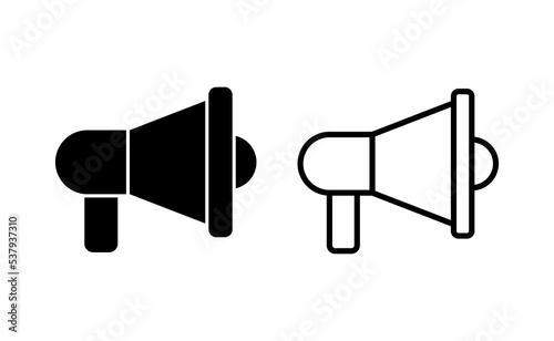 Megaphone icon vector for web and mobile app. Loudspeaker sign and symbol