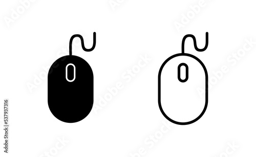 Mouse icon vector for web and mobile app. click sign and symbol. pointer icon vector.