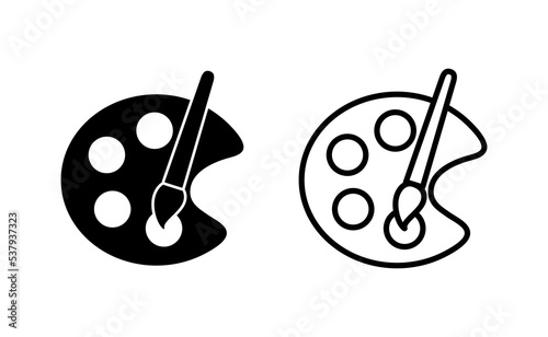 Paint icon vector for web and mobile app. paint brush sign and symbol. paint roller icon vector