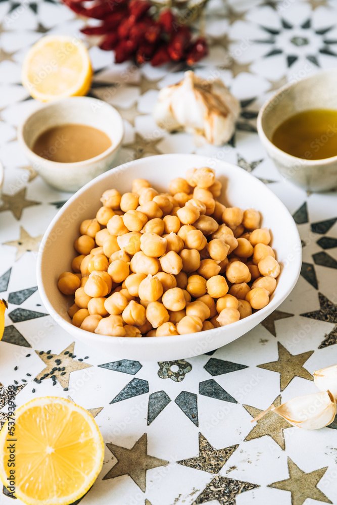 Hummus ingredients Hummus ingredients