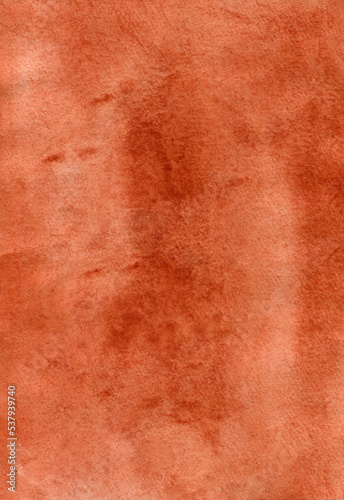Tablou pe pânză red terracotta background painted with watercolor on paper