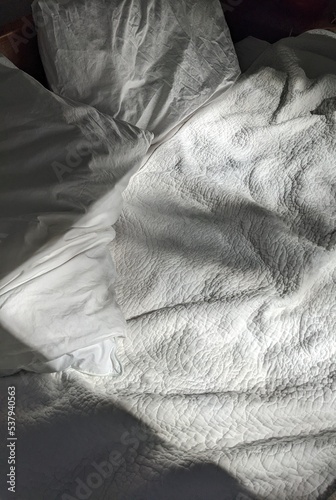 Blanket on bed