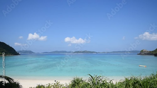渡嘉敷島　渡嘉志久ビーチ　砂浜