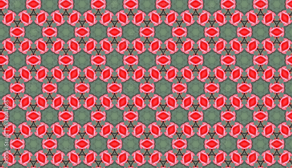 Hexagonal colorful design pattern Hexagonal colorful design pattern