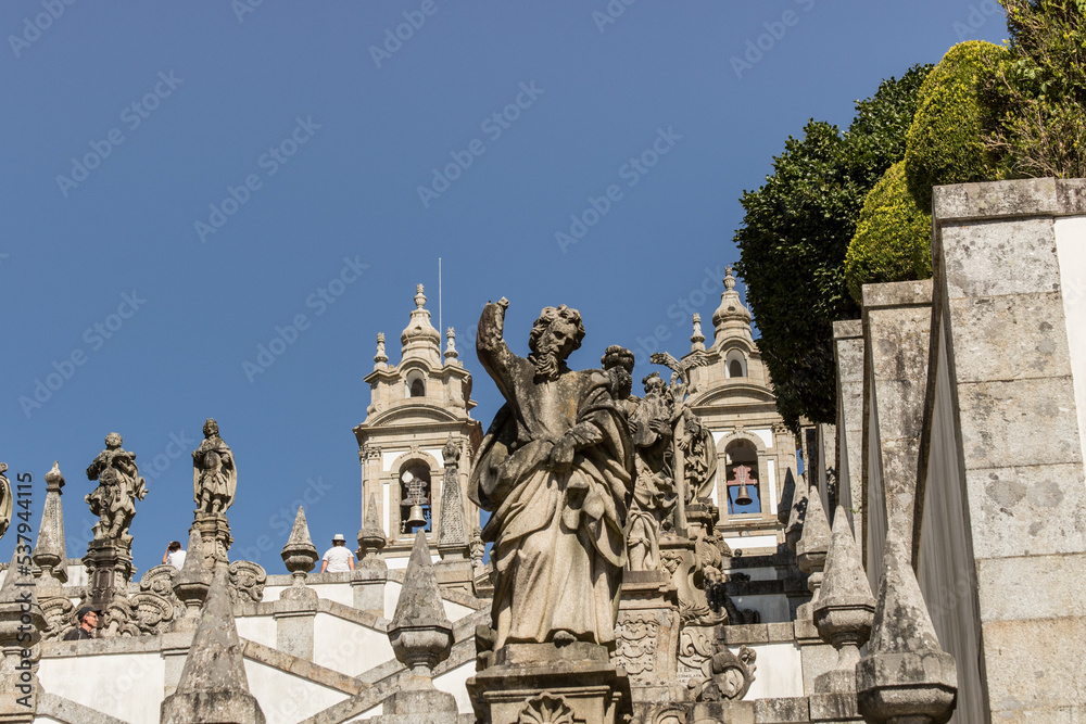 Santuário em Braga, Norte de Portugal e suas escadarias